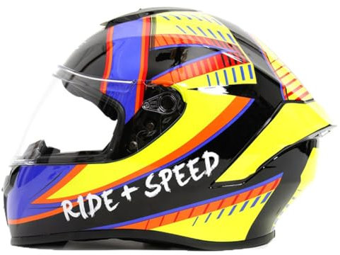 Motorrad Vollvisierhelm Klarer Spiegel Vollvisierhelme für Motocross Helme Nachtsicht Motorräder Mode Abnehmbare Auskleidung ABS ganzjährig Straßenzulassung Herren Jugend