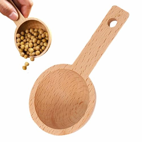 Cuchara de café de madera, 1 cucharada de 15 ml, pequeñas cucharas de café para tarros, latas, cuchara medidora de madera, 1 cucharada de madera, 1 cucharada para medir granos de café, té, azúcar