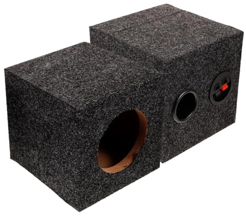 SHINEOFI Boîte De Haut-Parleur à Évent pour Voiture Caisson De Basses Bois Accessoire Amélioration Audio