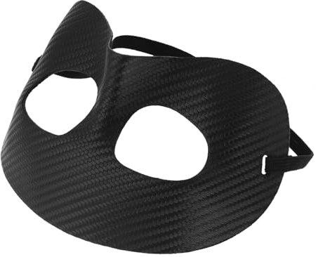 UKCOCO Sports Face Mask for Men Black Nose Guard for Basketball Football Competition Lightweight Breathable Design for Unrestricted Breathing Protection in Intense Sports Activities