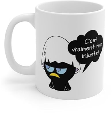 Teecustom Mug Céramique Calimero Grognon – Tasse Humour “C’est Vraiment Trop Injuste” 325ml – Cadeau Original Café