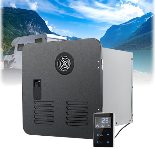 COAKUE RV Tankless Water Heater | On Demand Hot | 65,000 BTU | Gas Water Heater | Remote Control Included (15 x 15 Door Size),Ideal for RVers' Family Everyday Use Black