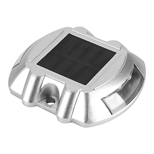 Dioche Lampada da Esterno a LED Solare in Alluminio Pressofuso 6 Luci Brillanti Luce Senza Fili per Percorso D'acqua per Illuminazione di Vialetti Stradali Ricarica Automatica Durevole (BLUE)