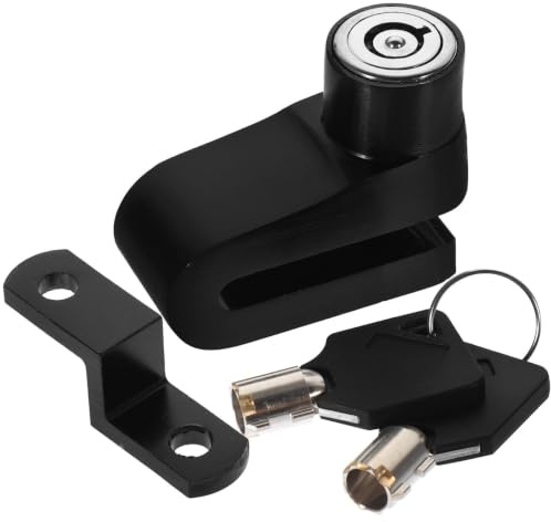 Toddmomy Candado antirrobo para Freno de Disco en Scooter y Motocicleta, pequeño Cierre metálico Resistente, Adecuado para Uso en casa y Exterior