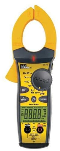 IDEAL INDUSTRIES INC. 61-775 1000 Amp TightSight Clamp Meter AC/DC with TRMS, True RMS Current and Voltage, CATIII for 1000V, CATIV for 600V