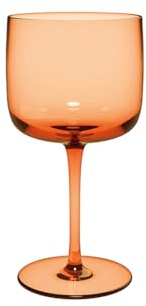 Villeroy & Boch - Like Apricot Wine Goblet Set 2 pces, Coloured Glass Orange, Capacity 270 ml