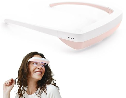 Luminette 3 Lunettes de luminothérapie - Lampe de Luminothérapie Portable pour les Troubles du Sommeil et le Blues Hivernal - Déjà Plus de 300 000 Utilisateurs Satisfaits (Rose)