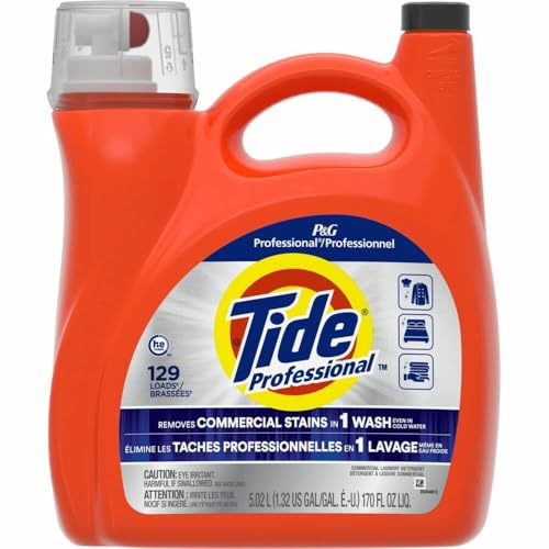 Tide Professional Commercial Liquid Laundry Detergent, 129 loads, 170 Fl oz