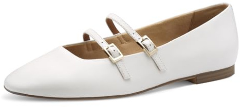 Tamaris Ballerina Damen Elegant weiß,EU 39