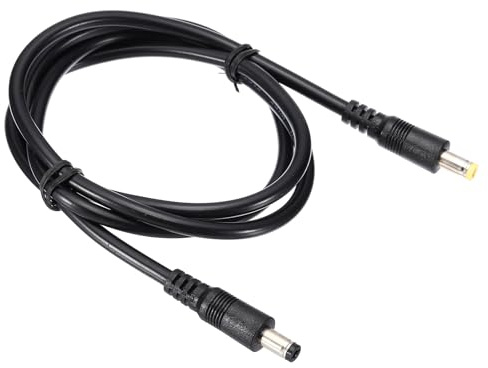 PATIKIL USB-strömkabel 3 fot 5,5 x 2,5 mm hane till 5,5 x 2,1 mm hane DC-strömkabel, 18 AWG trådadapter kontakt laddningskabel för DVR-router-övervakningskamera, svart
