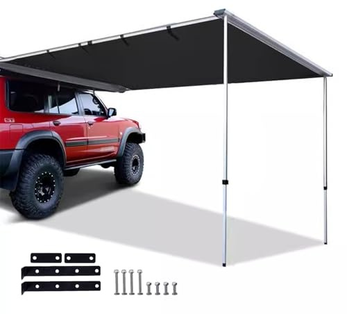 KXJPIZIYB Auto Markise, Outdoor SUV Vorzelt, Dachzelt Auto, Seitenmarkise Ausziehbar, Wasserdicht, für Camping, Outdoor-Ausflüge, Roadtrips, Innenhof, Auto Zelt(200x300cm/6.5x9.8ft)