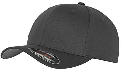 GIDUTEX Flexfit Unisex Wooly Combed Cap inkl. Schlüsselband graue Unterseite Baseball Cap Basecap (DE/NL/SE/PL, Alphanumerisch, S, M, Dark Grey)