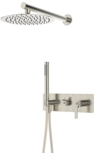 Essebagno Molette Unterputz-Duschsäule mechanisch Edelstahloptik
