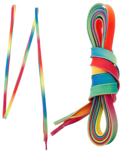 Yardwe Lacets Colorés Plats pour Patins à Glace Accessoires de Hockey Rechange pour Chaussures de Sport