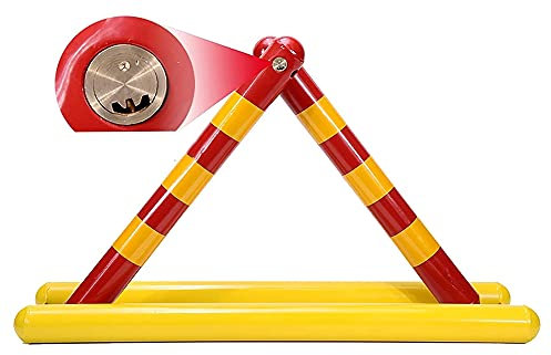 Bloqueador de estacionamiento,Bloqueador de plaza Barrera de estacionamiento triangular de acero plegable con bloqueo for espacios de estacionamiento de alta resistencia