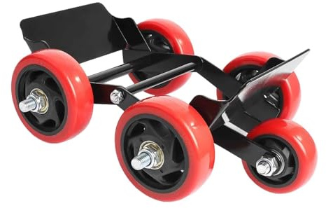 Harilla Remolque elevador para neumáticos pinchados, herramienta de emergencia para mover neumáticos con rodillo para motocicletas, Negro