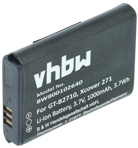 vhbw Akku kompatibel mit Samsung GT-B2710 | Handy Smartphone Telefon (1000 mAh, 3,7 V, Li-Ion)
