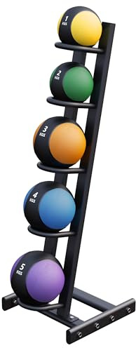 GORILLA SPORTS® Medizinball 1–10 kg, einzeln oder als Set, Gummi, Farbwahl | Mit griffiger, rutschfester Oberfläche; Slam Ball, Gewichtsball, Trainingsball, Slamball für Ausdauer, Kraft und Koordination