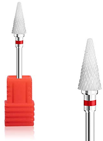 Punta da trapano in ceramica Natury Nails per tornio. Manicure, pedicure, smalto per unghie, unghie acriliche e unghie in gel. Tornio Bit (Grana Fine))