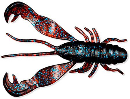LMAB Finesse Filet Craw 4 cm, 7 cm, 10 cm - Gummiköder Angelköder - Gummi-Krebs für: Zander, Barsch, Hecht & Forelle - Zanderköder Barschköder - Kunstköder Creature Bait