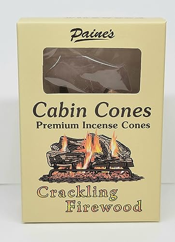 Crackling Firewood #25 Incense Log Cabin Cones Paine USA Christmas Tree Campfire