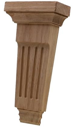 Holzschnitzerei Blumenholz Geschnitzte Ecke Kamin Applikation Holzschnitzerei Aufkleber Wohnmöbel Wand Türrahmen Schrank Dekor Kunsthandwerk 22.5 Cm X 12 Cm