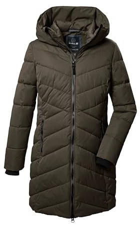 G.I.G.A. DX quiltad damparkas/funktionsparka med huva GW 17 WMN QLTD PRK, olivbrun, 38, 41855-000