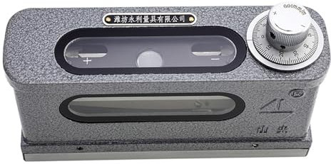 Niveau à Bulle 165 mm, Mini Niveau Optique, Rainure en V à 120°, Graduation 0,01, pour Mesurer l'Inclinaison par Rapport à l'Horizontale