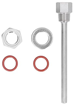 Autres Pièces d'appareils électroménagers avec Vis de Fixation Connecteur de Puits Thermométrique à Filetage Mâle G1/2 sans Soudure pour Capteurs de Température Homebrew Bolier