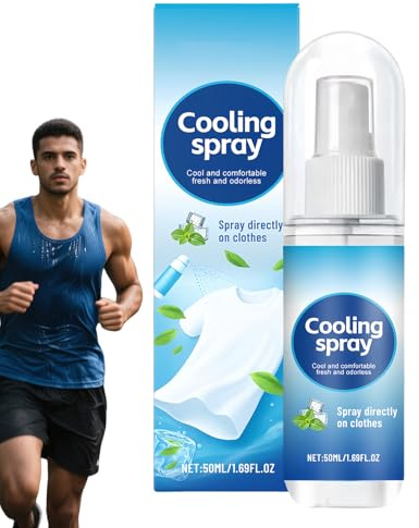 Spray rinfrescante per caldo Soluzione Corpo Lenitiva Rinfrescante Non | Spray Rinfrescante Per Corpo E Abbigliamento Per Uomo, Donna, Adolescenti, Adulti, , Palestra, Corsa, Yoga