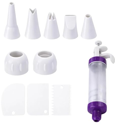 Garnierspritze, Krapfenspritze Für Marmelade, Tortenspritze, 11-teiliges Set Für Kuchen, Für Kuchen, Cupcakes, Donuts, Churros Und Mehr, Ideal Für Home Baker Und Profis