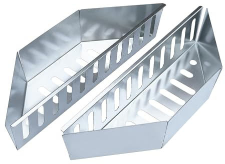 Cestino per Carbone, 2 Pezzi, Robusto ripiano Resistente al Calore, per Barbecue e Barbecue, per, Giardino, Barbecue, Barbecue, all'aperto, Campeggio, Picnic, Cucina e Barbecue