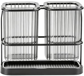 Asciuga utensili scolaposate,Cestino Portaposate alla da Forchette e Cucchiai | cestello scolante per bacchette e posate | Per Piccoli Coltelli, Pelapatate, Cannucce, Piano Cucina, Ristorante, Casa
