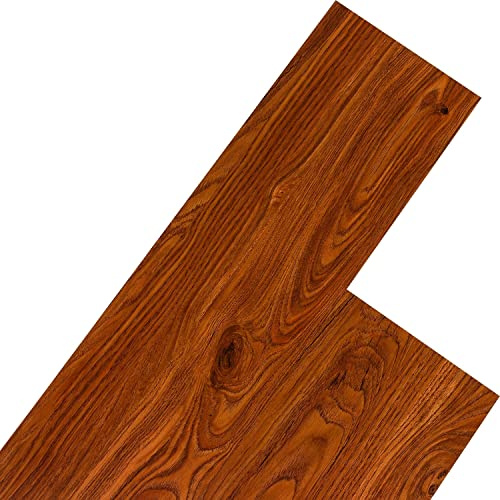 STILISTA Vinyl Laminat Dielen, 15 Dekors Wählbar, 5,07 oder 20 m², Rutschfest, Wasserfest, Schwer Entflammbar - 5,07 m² Ulme Natur
