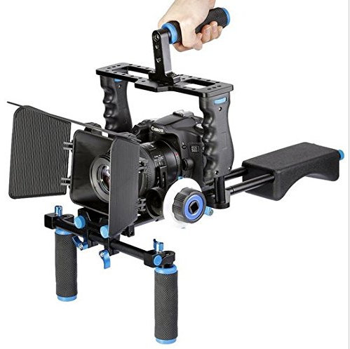 GOWE Stabilisateur d'épaule professionnel pour appareil photo reflex numérique Canon, Nikon, Sony