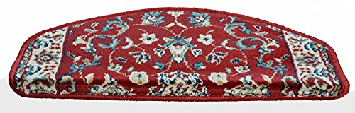 Casatessile Coprigradino Baku Mezzaluna 28x65 cm. - Rosso