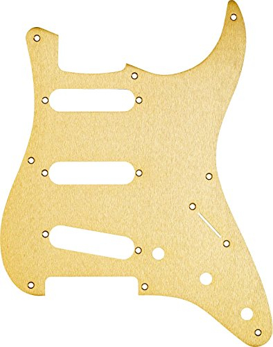 Fender 099-2143-000 1-Ply Gold Anodized Aluminum 8-Hole Mount S/S/S Stratocaster Pickguard