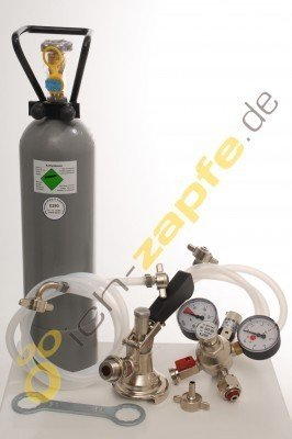 Zubehörpaket für Kontakt 2-leitig mit 2x Köpi Fitting und 2 kg Co2 Flasche