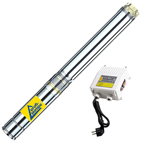 Bomba Sumergible - Bomba DE Agua - Bomba Sumergible para POZOS - Fuente-Star-250-4 (3 250 Watt) Bomba para POZOS Profundos - Bomba DE Acero Inoxidable - Bomba DE Jardin