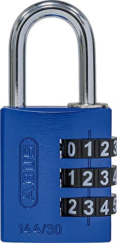 ABUS Lucchetto a combinazione con numeri grandi, blu, 30 mm