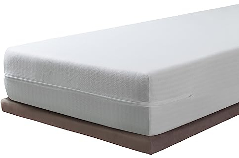 Savel - Coprimaterasso elastico e traspirante | Matrimoniale 160 x 190/200 | Protettore/Coprimaterasso regolabile con cerniera. Tessuto resistente in cotone. Altezza del materasso fino a 30cm