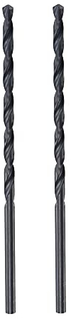 sourcing map High Speed Steel Lengthen Straight Shank Twist Drill Bit Fully Ground Black Oxide 4mm Drill Diameter 120mm Total Length 62mm Drill Bit Length 2 Pcs