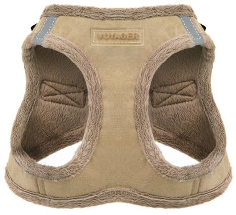 Voyager Step-In Plüsch-Hundegeschirr by Best Pet Supplies - Step-In-Westengeschirr für kleine und mittelgroße Hunde, Weicher Plüsch, Latter, size XL - Brust 52-58 cm