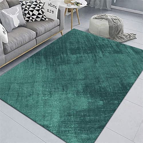 RUGMRZ Area Rug Teppich Industrial Jugendzimmer Möbel Rechteckiger Schlafzimmer grün Minimalist isch modern Maschinen wasch bar ohne Verformung Fleckerlteppich 100X200cm