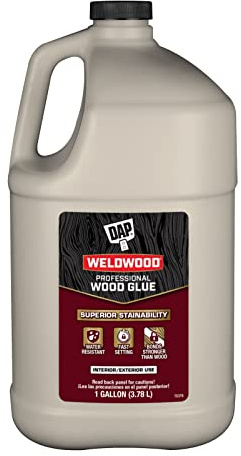 DAP Weldwood Professional Wood Glue, Yellow, 1 gal (7079800483)