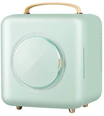 NMNMNM Mini Réfrigérateur Cosmétique, Maquillage Soins De La Peau Beauté Réfrigérateur Professionnel Réfrigérateur Beauté Armoire De Refroidissement Cadeau pour Femmes Filles,9 L,Vert (Vert)