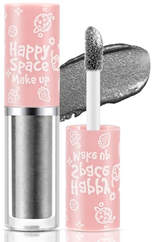 Apooliy Ombre à paupières liquide pailletée Ombre à paupières pailletée imperméable à l'eau, séchage rapide, longue durée, crée un fort impact, Surligneur