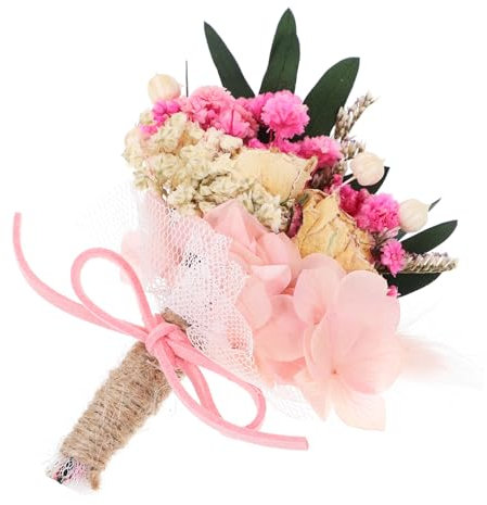 TOPBATHY Elegante Künstliche Hydrangea Korsage für Bräutigam mit Baumwollfaden und Polyester Gestaltet Hochzeit und Feiern