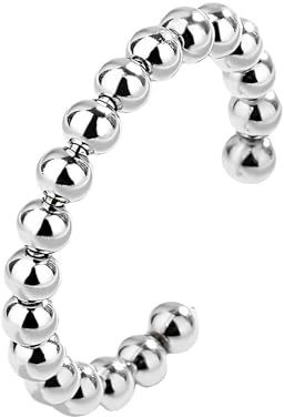 Carreneu Anxiety Ring, 925 Silber Stress Ring Stressring Antistress Ring Angst Ring Anti-Angst-Stressabbau Verstellbar Geeignet für Männer und Frauen Druckring öffnen Zur Angstlinderung Angstring