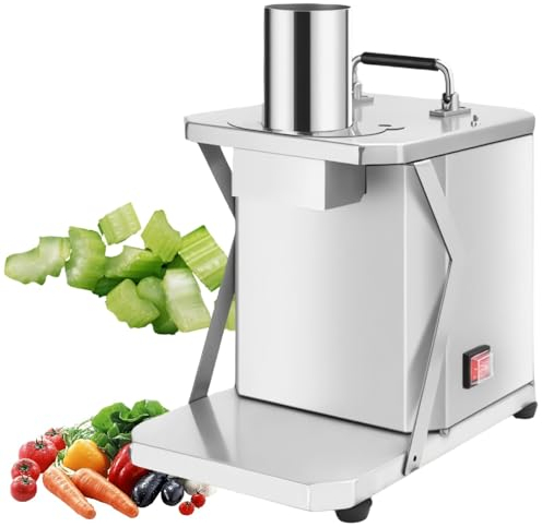LFfwynog Hachoir à Oignon Pro, Coupe-légumes réglable 200W, trancheur de légumes, Hachoir à légumes, râpe de Cuisine, Machine à Salade,8mm